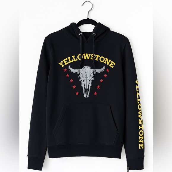 Yellowstone Dutton Ranch Montana NEW W Tags Fleece Lined Hoodie Men's La… - Picture 1 of 2